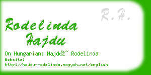 rodelinda hajdu business card